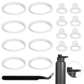 Peutier 17Pcs Water Bottle Lid Replacement For Thermoflask 24/32/40/64Oz, Water Bottle Gasket Replacement Accessories Part O Rin