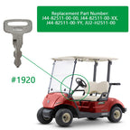 Fcouiid Golf Cart Key Replacement Ignition Keys For Yamaha G14, G19, G22, G29 Drive Gas/Electric Golf Cart Code:1922, With Keych