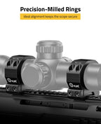 CVLIFE 34mm Scope Rings Low Profile Precision Mount - Compatible with 20mm Rails - Scope Mount - 2 Pieces