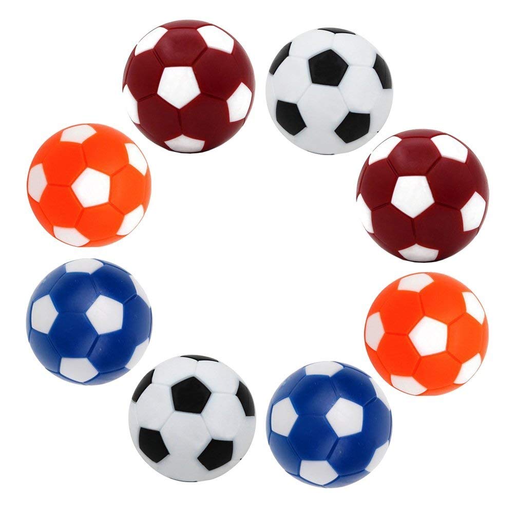 Qtimal 14 Pack Table Soccer Foosballs Replacement Balls, Multicolor 36Mm (1.42'') Official Foosball Tabletop Game Ball, Foosball