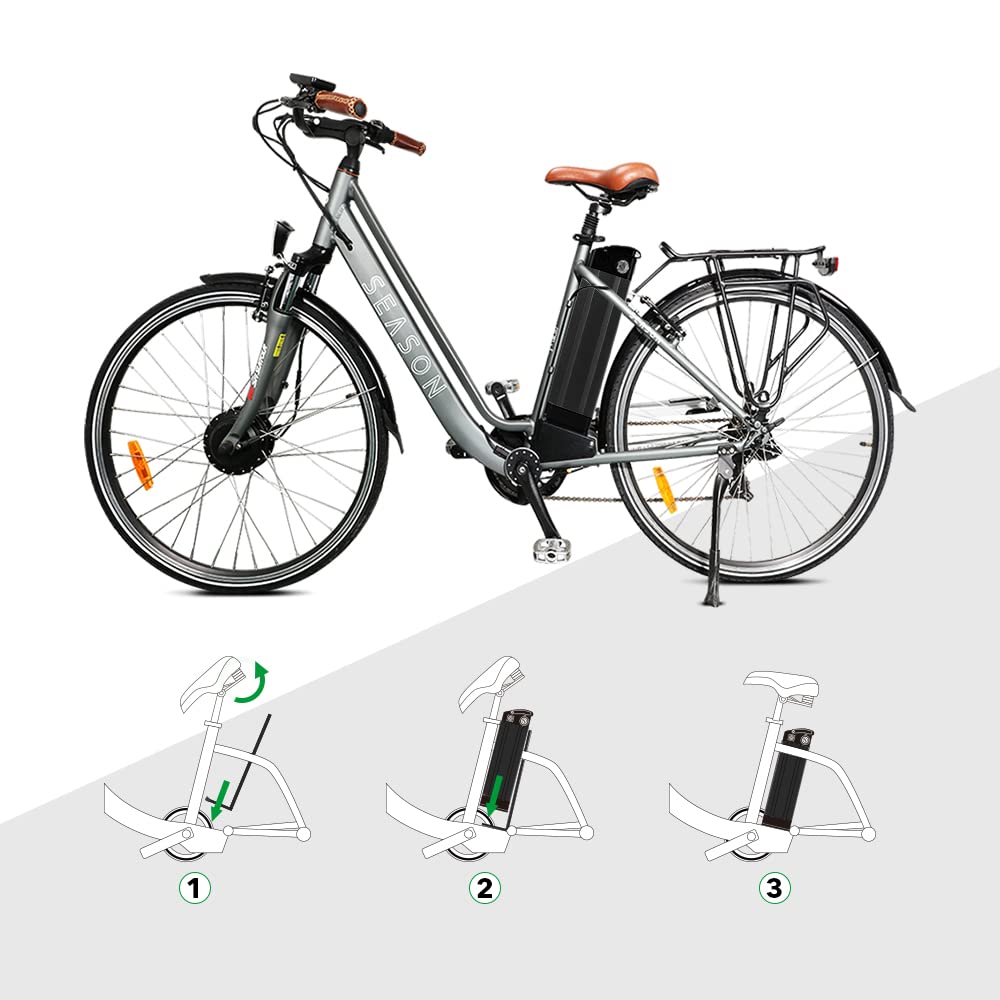 Yose Power 48V 36V 10.4Ah 13Ah 15Ah 17.4Ah Ebike Battery Sliver Fish Electric Bike Battery 250W 350W 500W 700W 900W 1000W Electr