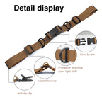 Ikerall 2 Pcs Adjustable Backpack Sternum Straps Chest Belt Hardness Strap With Anti-Slip Fixed Clips For Camping Hiking (Brown)