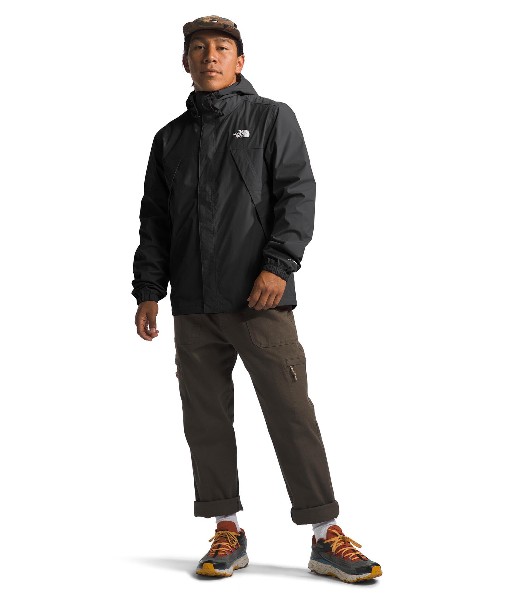The North Face Mens Antora Jacket (Standard & Big Size) | Waterproof & Windproof Rain Coat, Secure Zip Hand Pockets, Adjustable