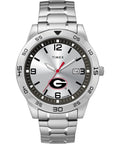 Timex Tribute Mens Collegiate Citation 42mm Watch - Georgia Bulldogs with Stainless Steel Expansion Band