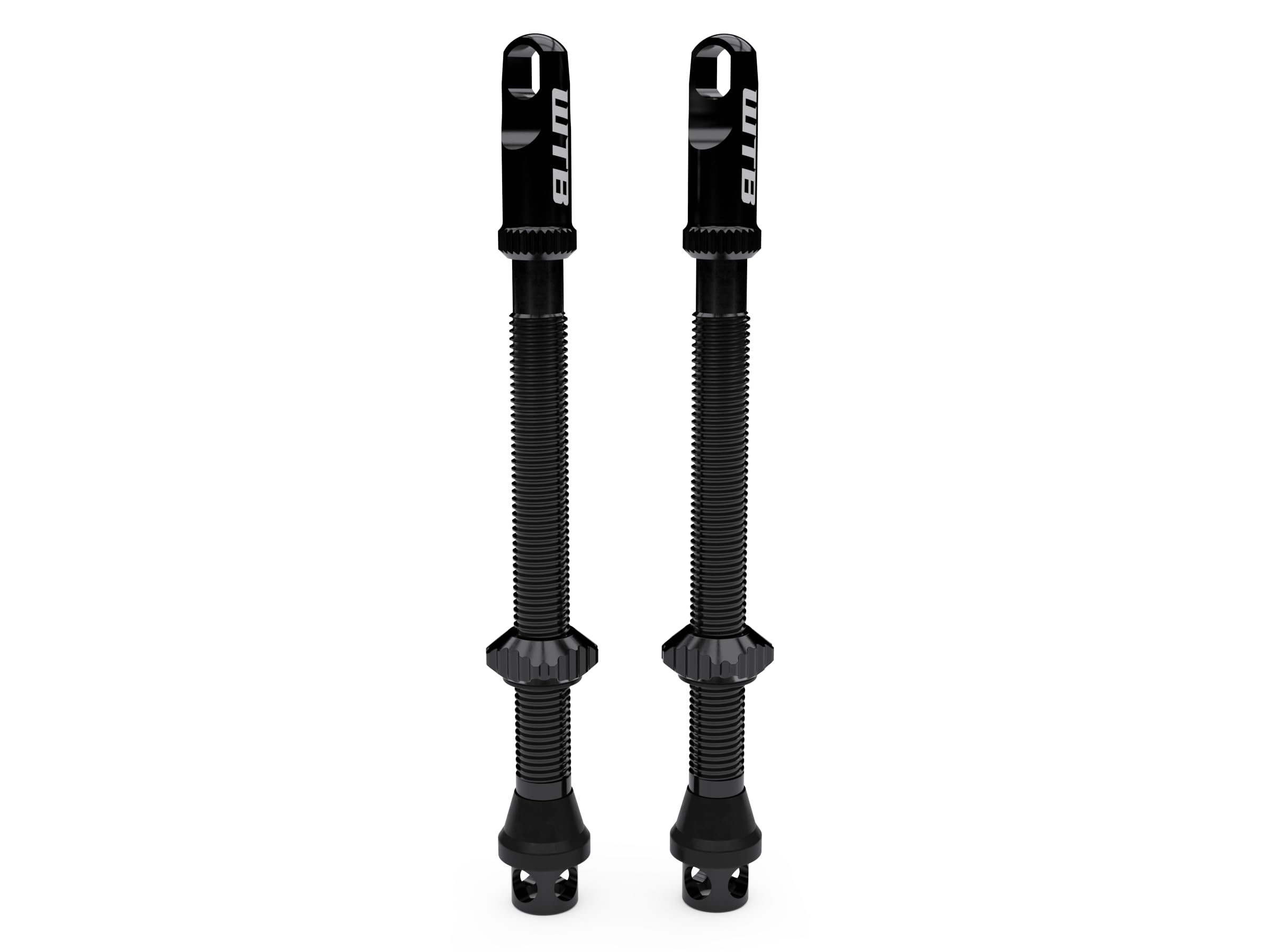 WTB Max-Flow Tubeless Bicycle Valves (2-Pack) 65mm Alloy Presta Valve - More Airflow - Insert Compatible