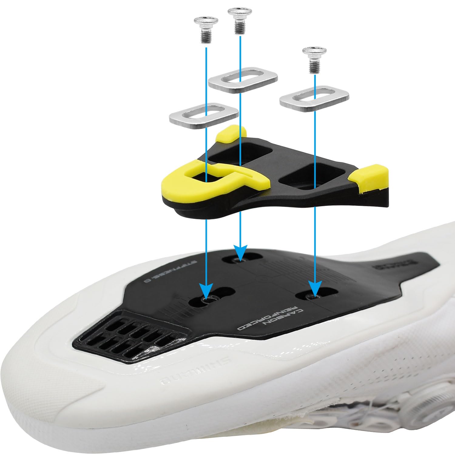 Thinvik Bike Cleats For Shimano Spd-Sl System Pedals Compatible With Sh11 Road Bicycle Replacement Cleats & Indoor Cycling For T