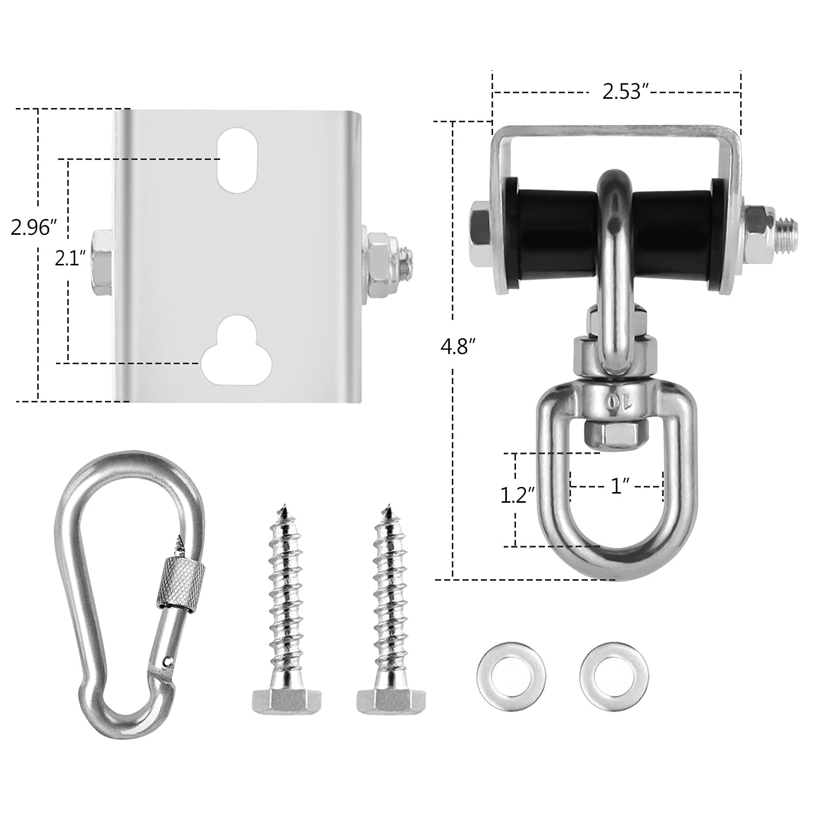 Eapele Heavy Bag Hangers Brackets For Wood Beam 360       Swivel