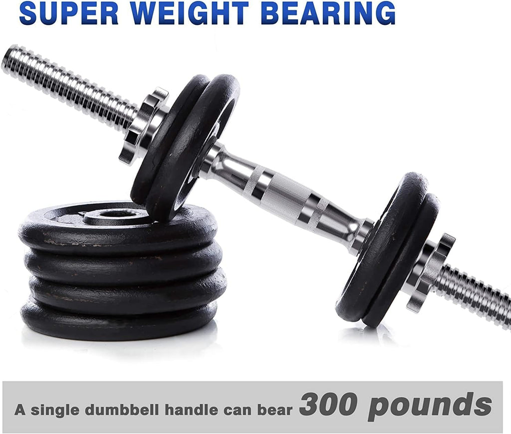 Rowland Harbor Threaded Dumbbell 12.614.214.815.718.119.722Inch(32353840465056Cm) Curved Handlesadjustable Dumbbell Bar Handles