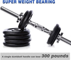 Rowland Harbor Threaded Dumbbell 12.614.214.815.718.119.722Inch(32353840465056Cm) Curved Handlesadjustable Dumbbell Bar Handles