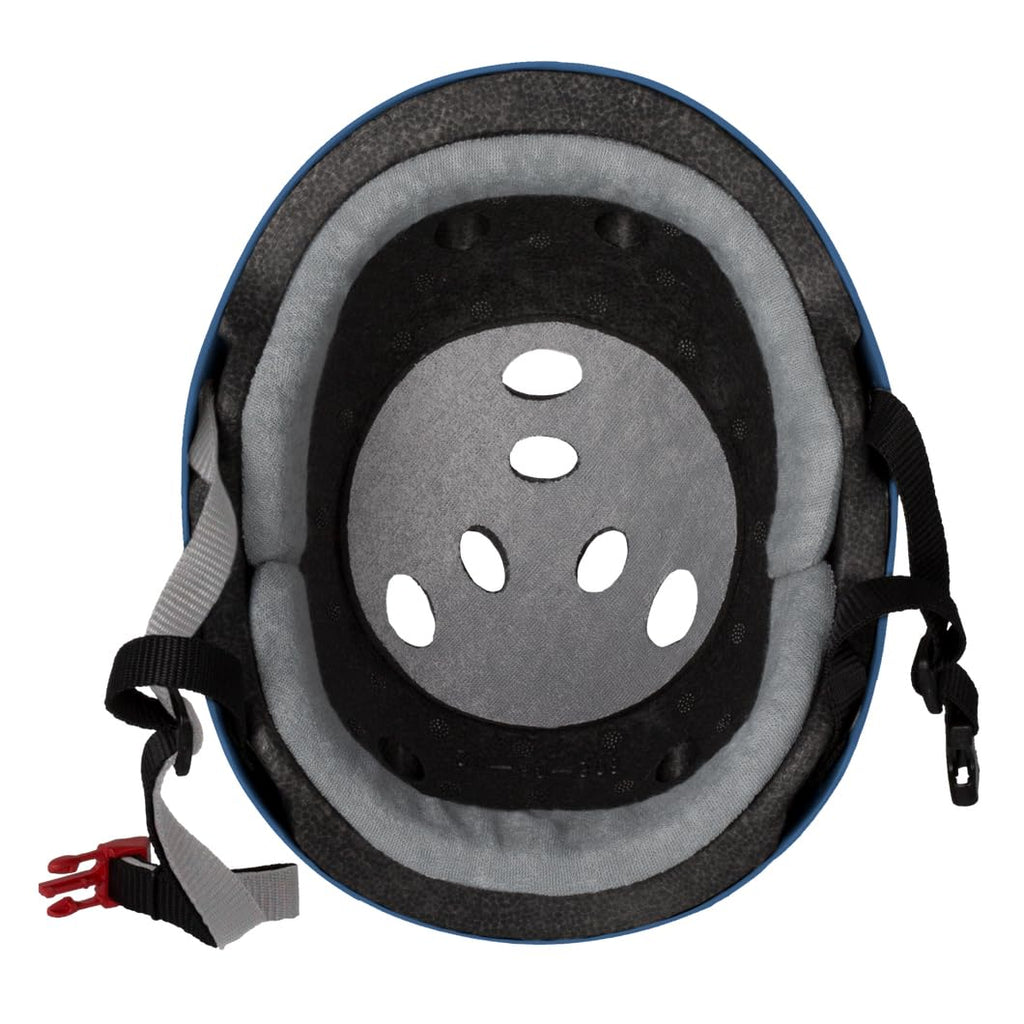 Triple Eight The Certified Sweatsaver Helmet For Skateboarding, Bmx, And Roller Skating, Navy Rubber, Large / X-Large