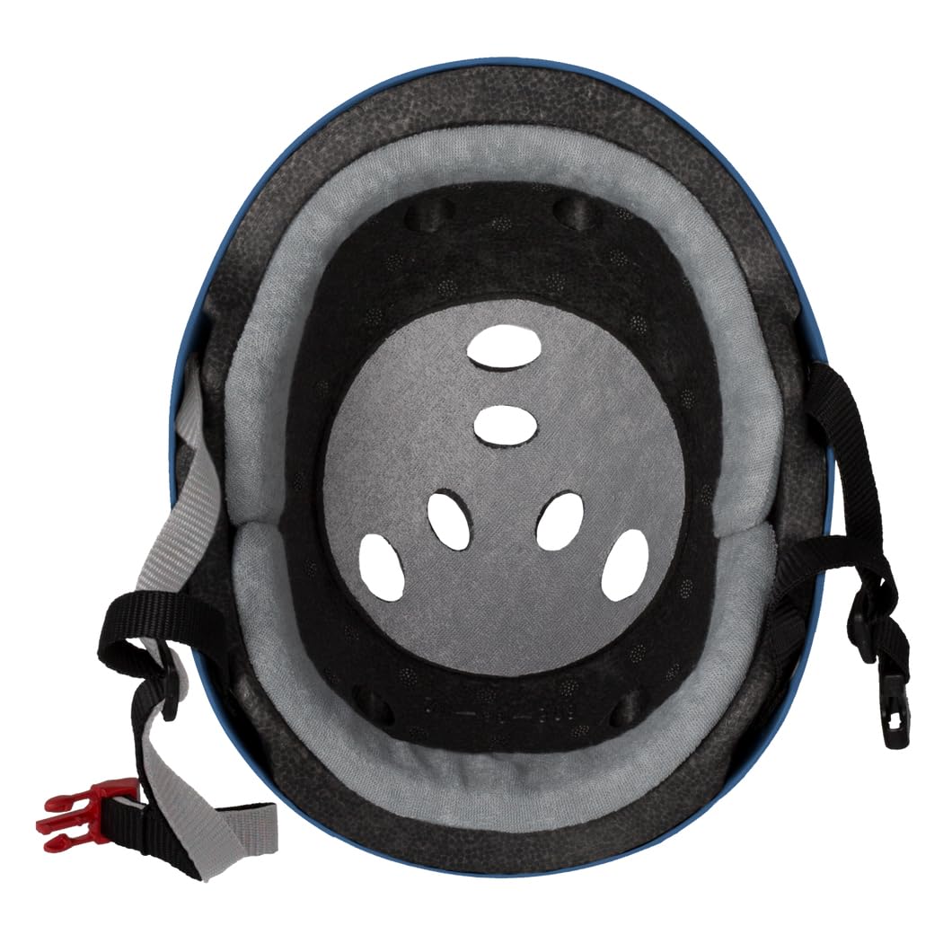 Triple Eight The Certified Sweatsaver Helmet For Skateboarding, Bmx, And Roller Skating, Navy Rubber, Large / X-Large
