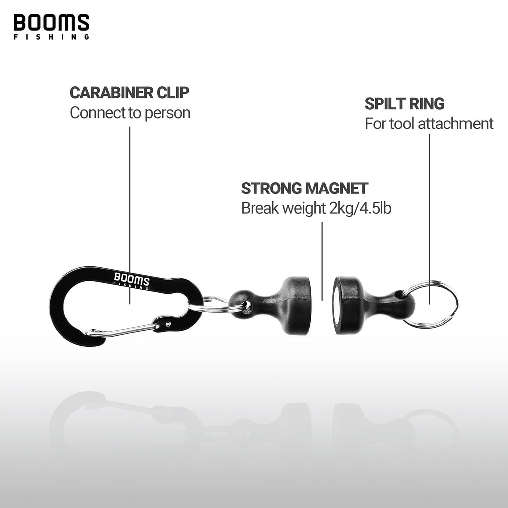 Booms Fishing Mrc Magnetic Net Release For Fly Fishing, Magnetic Quick Release Keychain, Fly Fishing Net Holder With Carabiner,