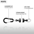 Booms Fishing Mrc Magnetic Net Release For Fly Fishing, Magnetic Quick Release Keychain, Fly Fishing Net Holder With Carabiner,