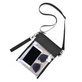 USPECLARE Clear Crossbody Purse Bag Stadium Approved Clear Tote Bag for Work Concert Sports(Clear Black)