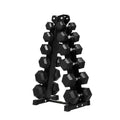 RITFIT 300/350/450/650/180/200/210 LB Rubber Hex Dumbbells Set with Optional Dumbbell Rack, Multi Weight Set to Choose, Ideal fo