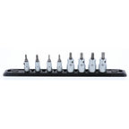 Wiha 71698 Torx Plus Socket Set On Rail, 8 Piece