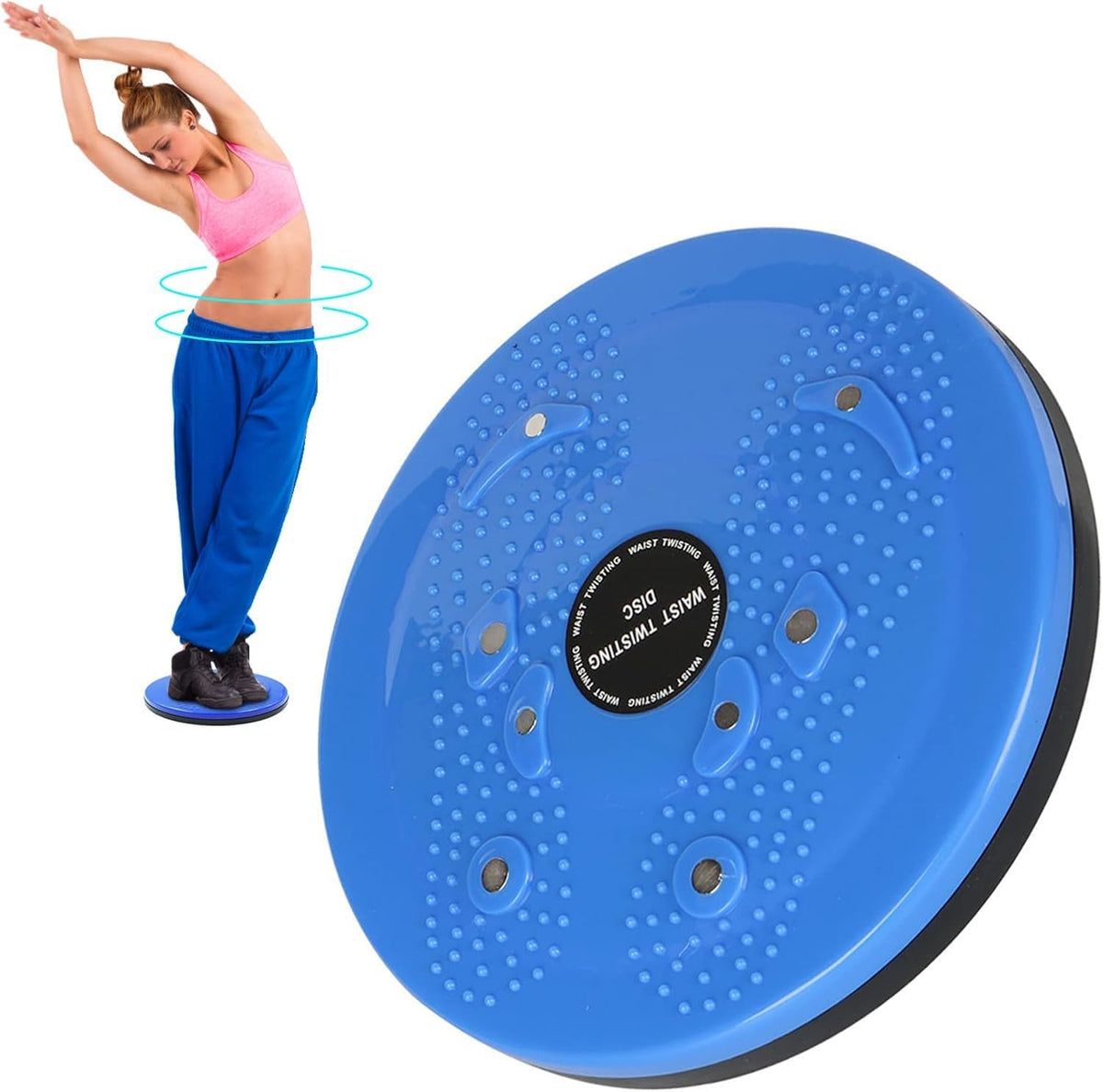 Drumstone (  ) Tummy Twister Ab Exercise Disc  Magnetic Therapy Body Shaper  Slim Waist Fitness Equipment for Home Use