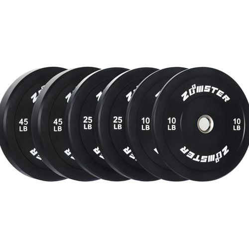 10Lb 25Lb 45Lb Bumper Plate Olympic Weight Plate Bumper Weight Plate With Steel Insert (160Lb Weight Set)