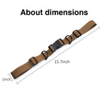 Ikerall 2 Pcs Adjustable Backpack Sternum Straps Chest Belt Hardness Strap With Anti-Slip Fixed Clips For Camping Hiking (Brown)