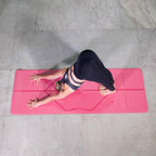 Liforme Travel Yoga Mat - Free Yoga Bag Included - Patented Alignment System, Warrior-Like Grip, Non-Slip, Eco-Friendly, Ultra-L