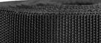 Strapworks Heavyweight Polypropylene Webbing - Heavy Duty Poly Strapping For Outdoor Diy Gear Repair, 1.5 Inch X 25 Yards, Black