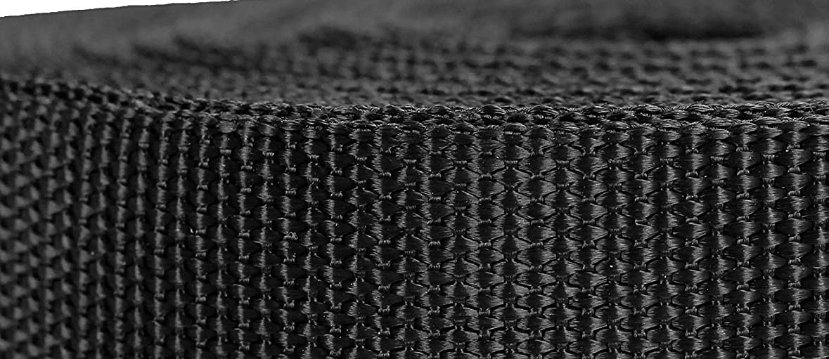 Strapworks Heavyweight Polypropylene Webbing - Heavy Duty Poly Strapping For Outdoor Diy Gear Repair, 1.5 Inch X 25 Yards, Black