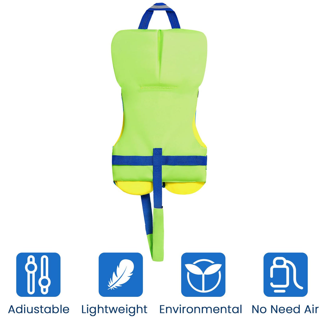 Owntop Toddler Swim Vest Kids Float Jacket Swimming Aid For Children 20-30-40-50Lbs With Adjustable Safety Straps Age 1-6 Years