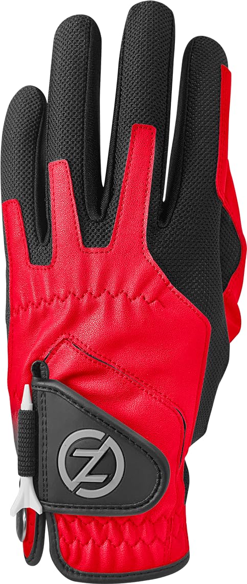 Zero Friction Men'S Golf Gloves, Right Hand, One Size, Red