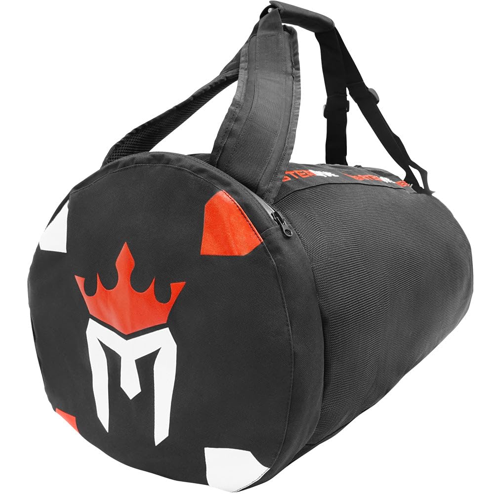 Meister Mesh Duffel Backpack Dive Bag W/Dry Pocket For Scuba & Snorkeling - Black