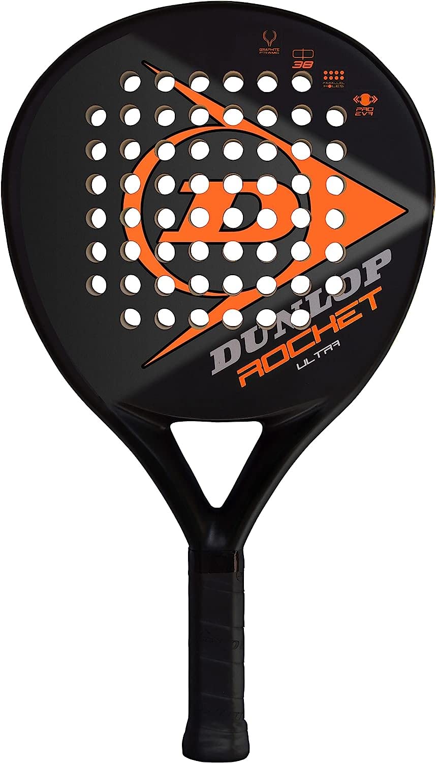 Dunlop Rocket Ultra Padel Racket, Blackorange
