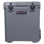 Camp-Zero 52 Quart Wheeled Cooler/Ice Chest With Extendable Handle & Oversized Flat-Free Easy-Roll Wheels  For Camping Trips, Be