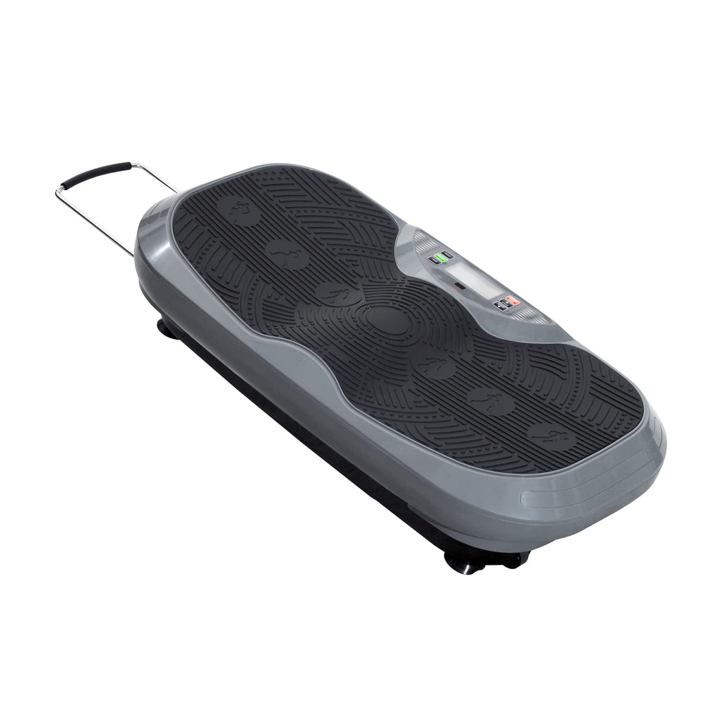 Sunny Health & Fitness Curved Vibration Plate Machine - 3D Vibrating Platform for Lymphatic Drainage & Weight Loss | Whole Body