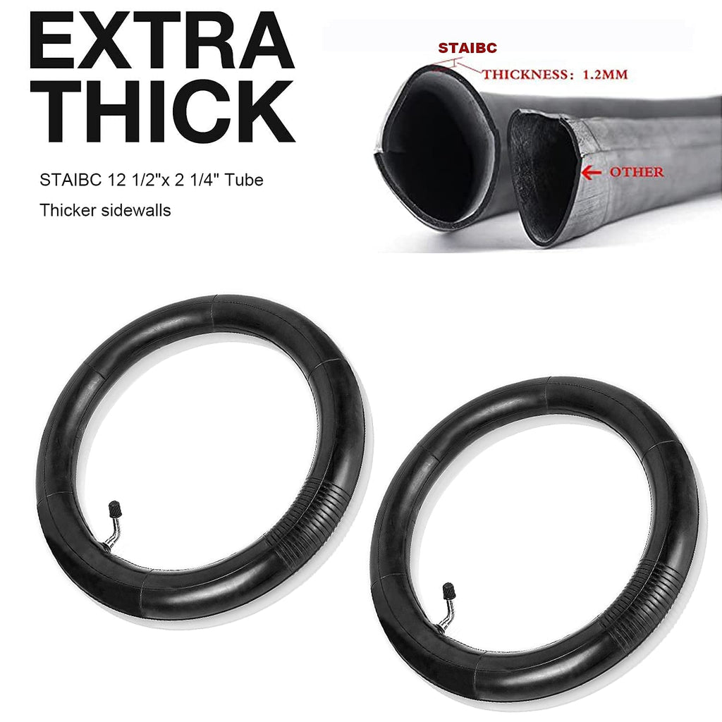 2-Pack 12.5 X 2.25 Scooter Tire Tubes 12