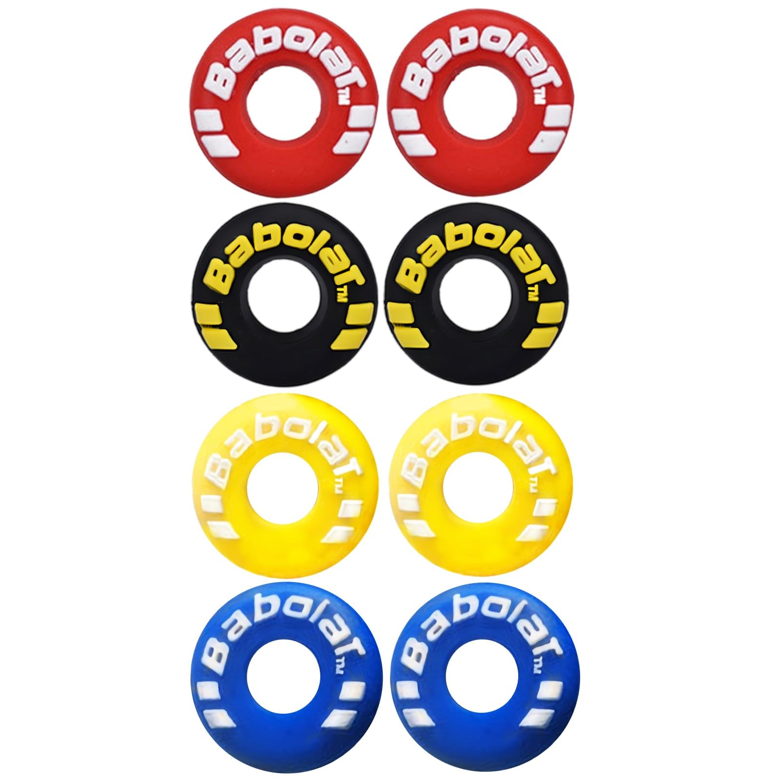 Xixilinruiyun 8 Piece Rubber Tire Shape Vibration Dampener Perdurable Tennis Racket Shock Absorber Soft Tennis Accessory Great F