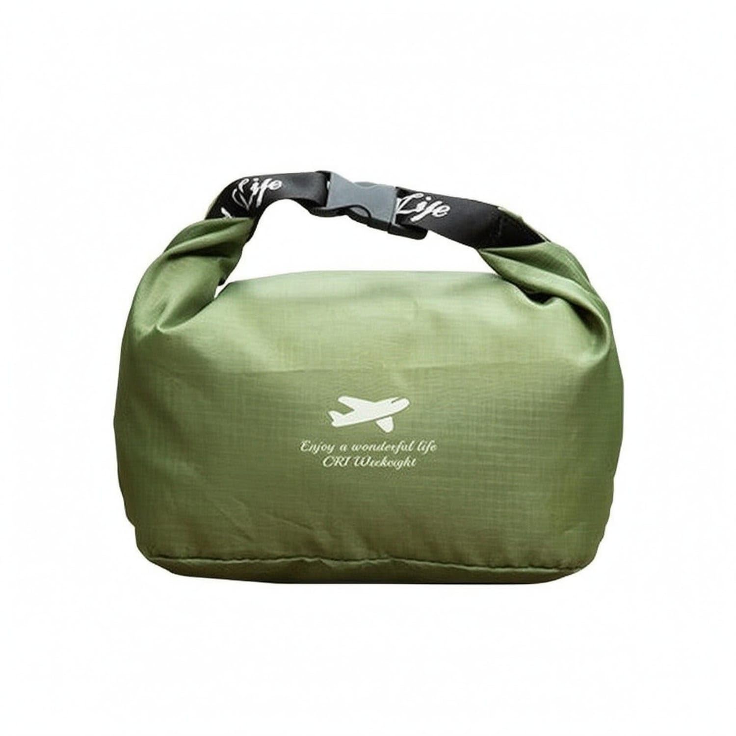 Ecomistiq WaterResistant RollTop Storage Bag Lightweight Outdoor Storage Bag SoftSided For, Green, M