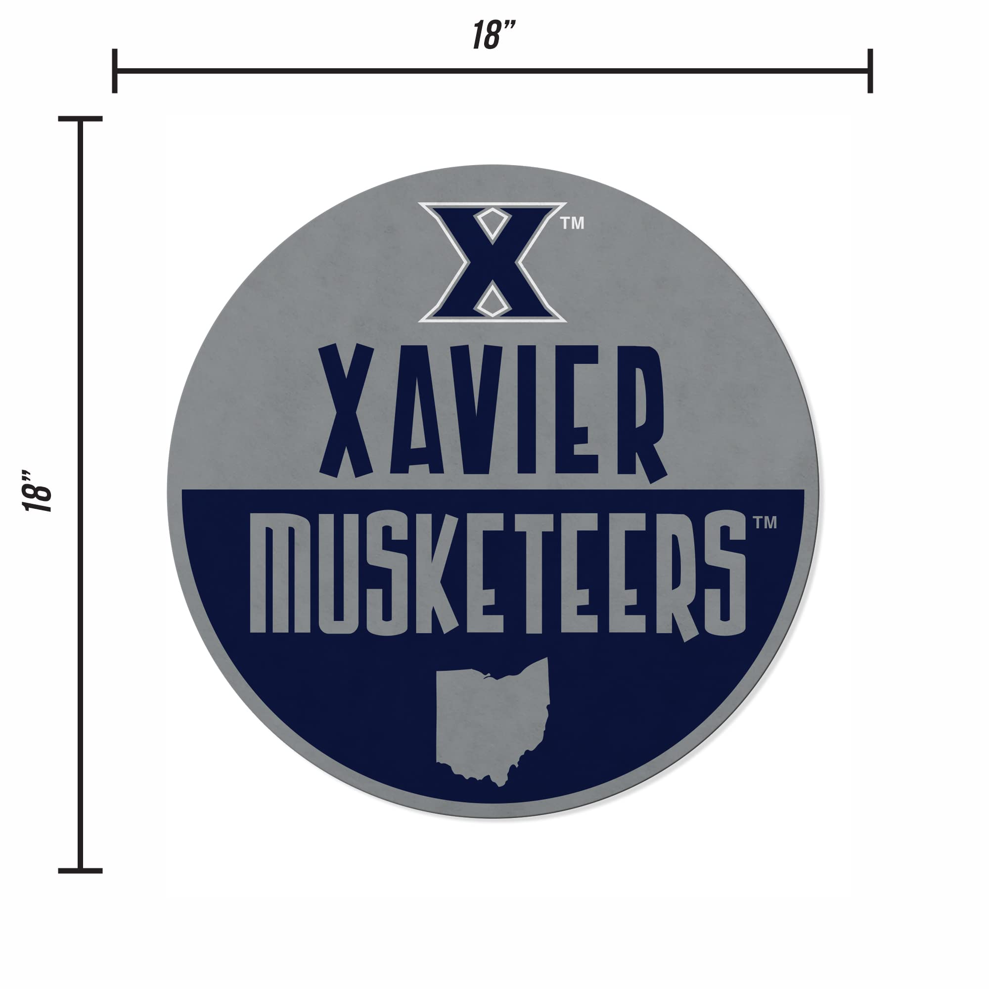 Rico Industries Ncaa Xavier Musketeers Classic Shape Cut Pennant - Home And Living Room D  Cor - Soft Felt Ez To Hang