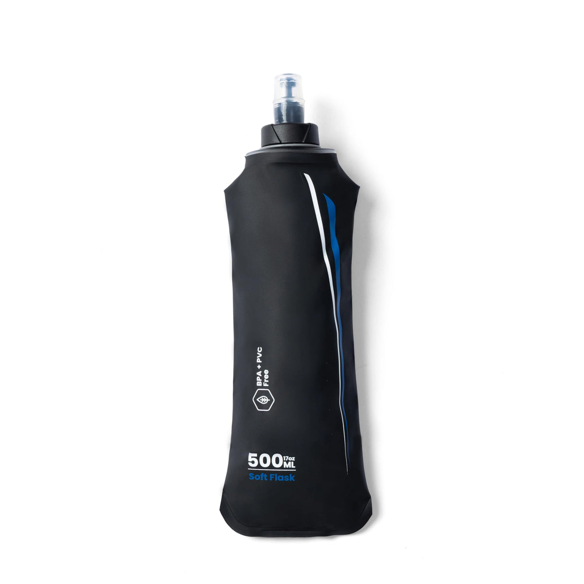 Tripole Hydration & Water Soft Flask For Running And Cycling | 500 Ml (Black)