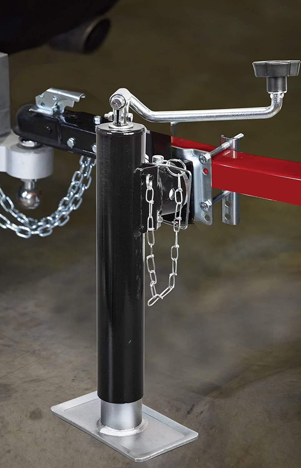 Big RED 2000 LBs Capacity Weld on Pipe Mount Swivel Trailer Jack, ATR39003R