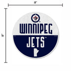 Rico Industries Nhl Winnipeg Jets Classic Shape Cut Pennant - Home And Living Room D  Cor - Soft Felt Ez To Hang