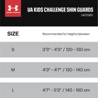 Ua Challenge Shin Guard Yth Black/Castle Rock L