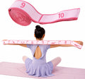 Stretch Strap with Numbered Loops for Yoga Dance Flexibility Training, Elastic Fabric Band with 12 Sections
