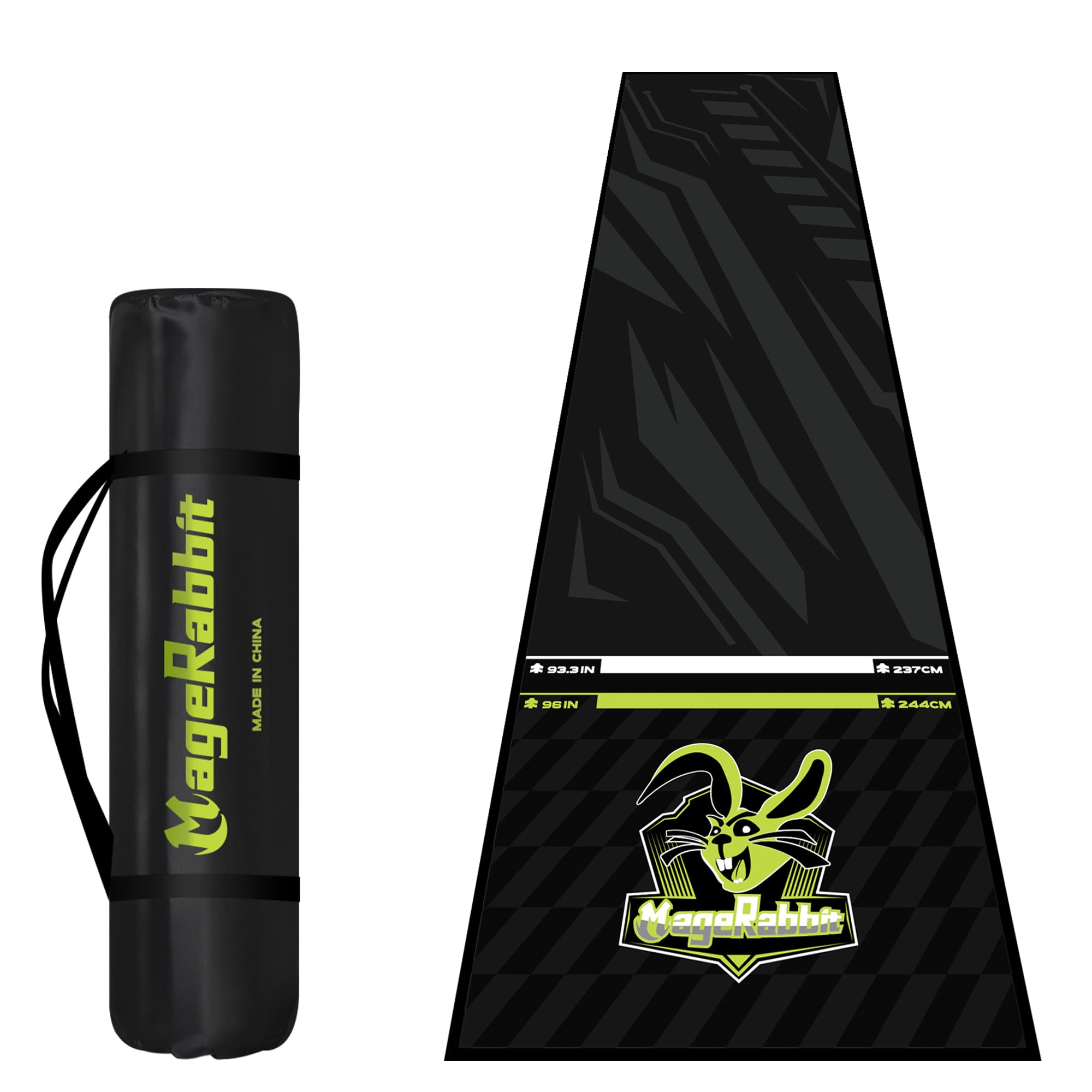 MageRabbit Darts Mat, 297x66cm, with Oche Lines, Professional Non Slip Carpet, Protection for Floor and Dart Tip (MageRabbit)