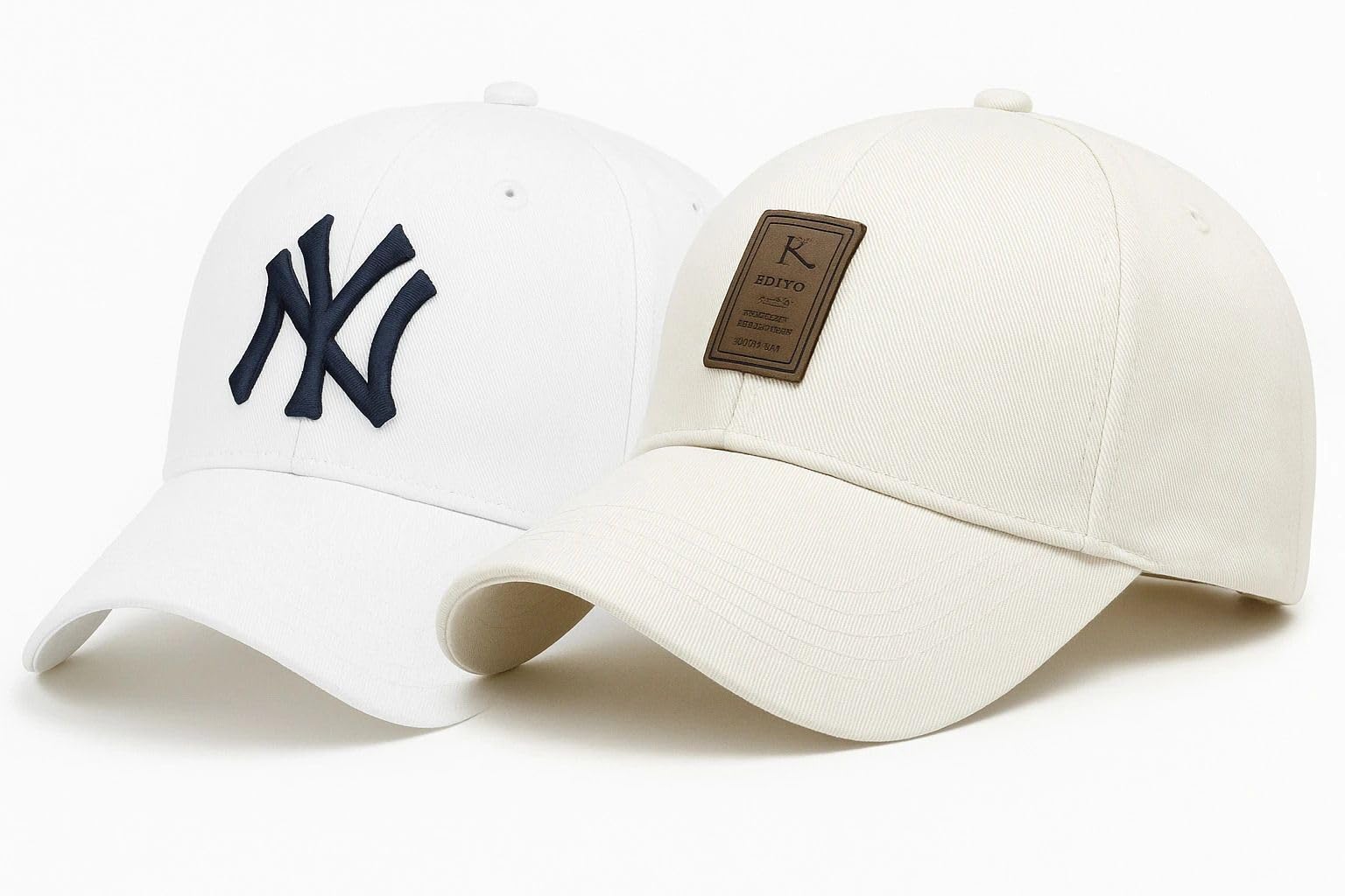 Goodfriends Unisex Baseball Cap White Free Size Cotton For Sports And Casual Outdoor All Seasons Adjustable Sport Theme