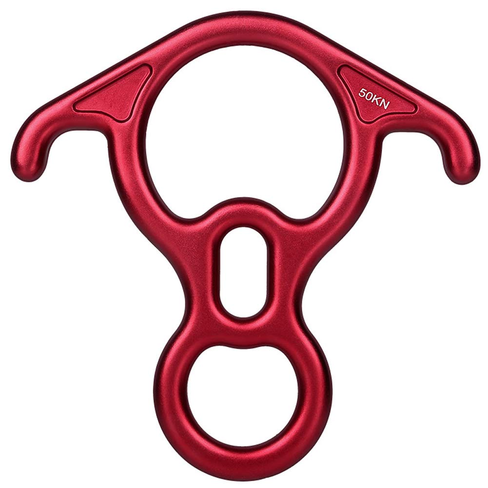 Aokwit 50Kn Rescue Figure, 8 Descender Large Bent-Ear Belaying And Rappelling Gear Belay Device Climbing For Rock Climbing Peak