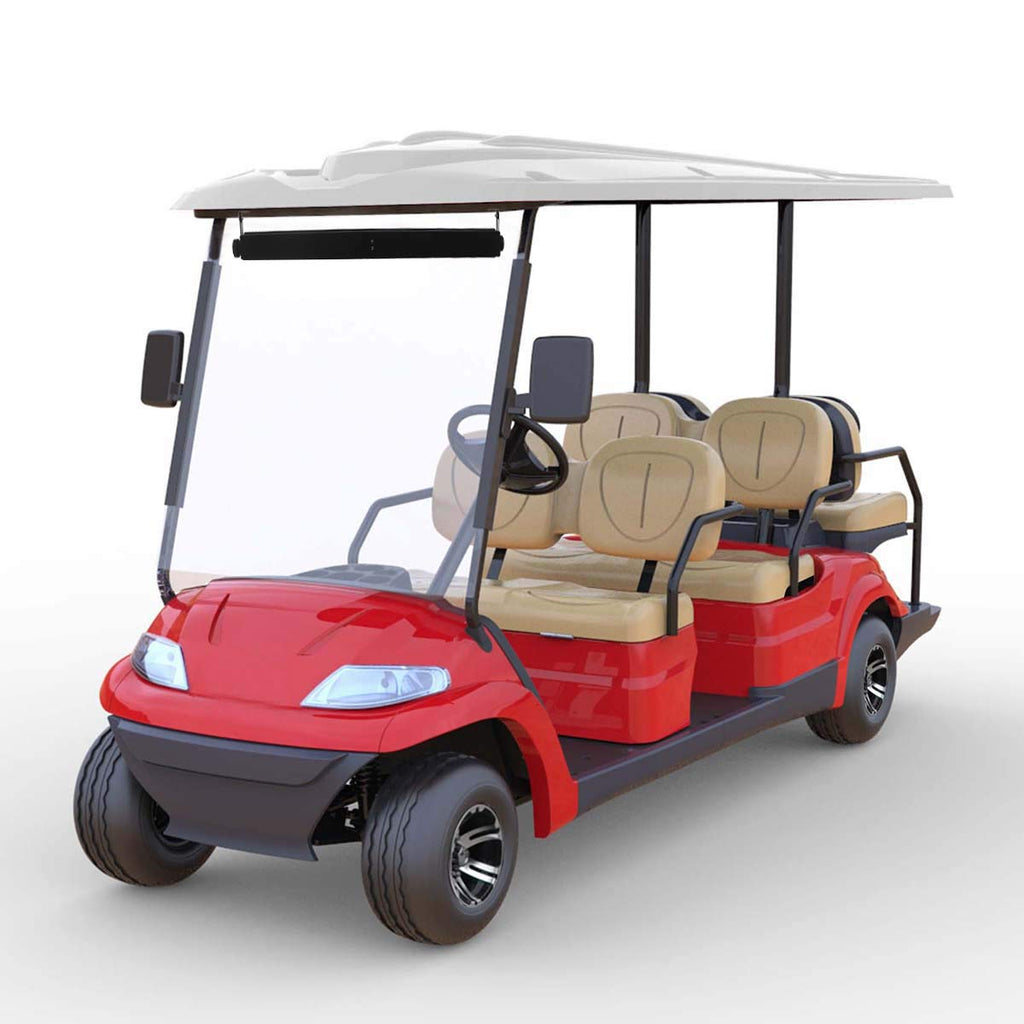 Hkoo Golf Cart Mirror, Universal 4 Panel Rear View Mirror Fits Golf Carts Ezgo, Club Car