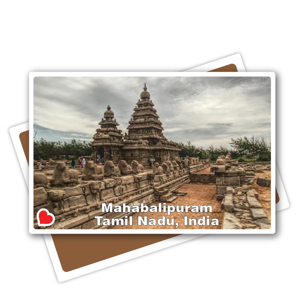 Mahabalipuram Tamil Nadu India Rectangle Multicolour Fridge Magnets Travel Lovers Souvenir 3x2 inch, 3mm | Kitchen, Home Office