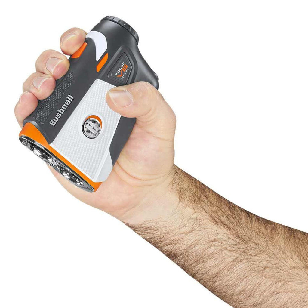Bushnell Tour V6 Shift Patriot Pack Laser Golf Rangefinder With Case 2X Batteries And Wearable4U Ultimate Golf 3 Tools Bundle