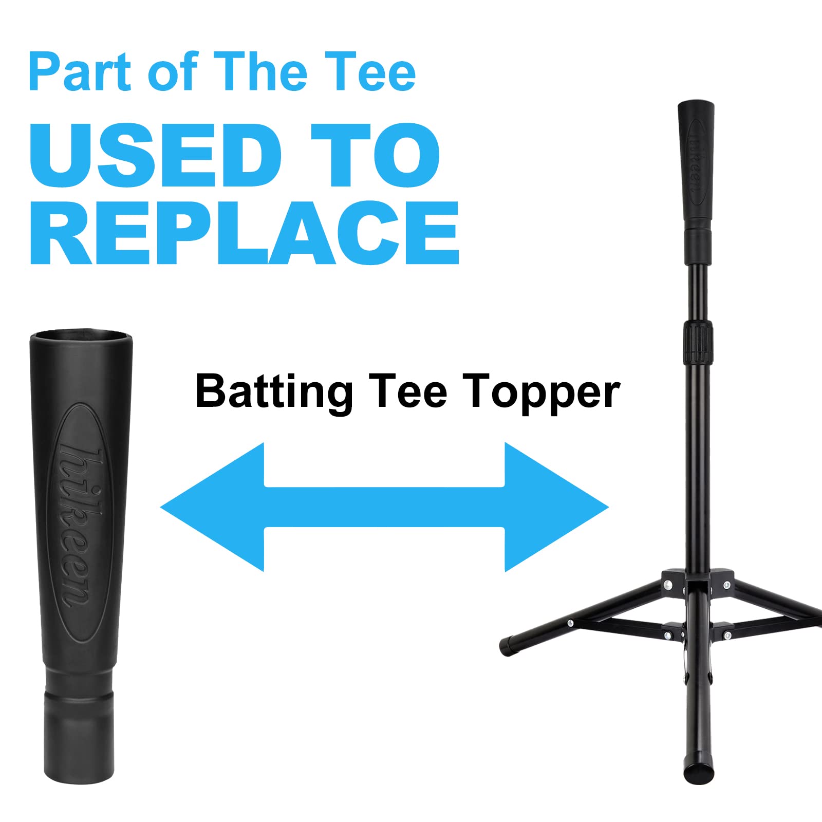 Hikeen Batting Tee Topper Replacement Baseball Tee Rubber Topper Soft Durable For Softball Baseball Training Hitting Ball Replac