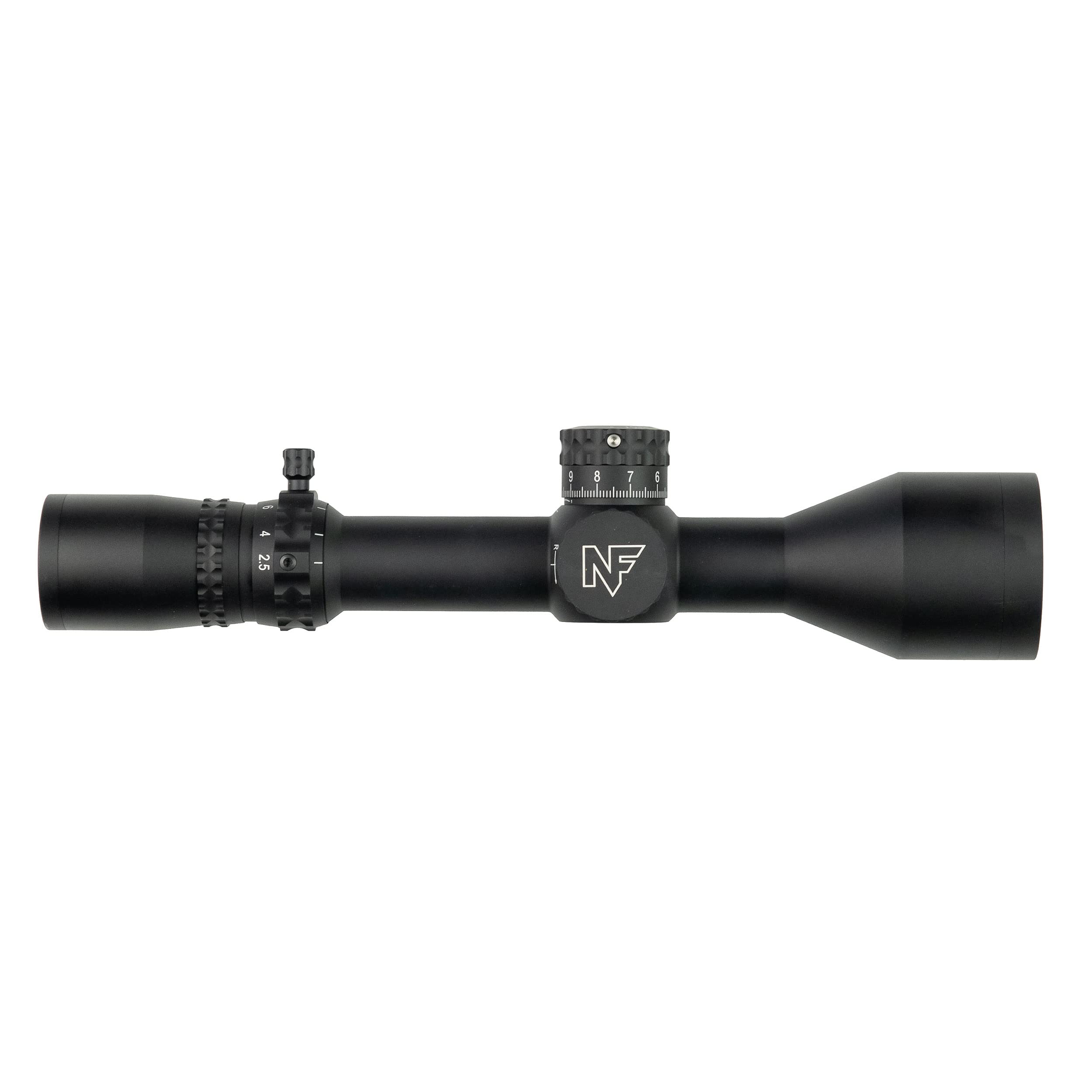 Nightforce NX8 2.5-20x50mm F1 Black Compact Riflescope - First Focal Plane (FFP), MOA-XT Reticle, 1/4 MOA, DigIllum Illuminated,