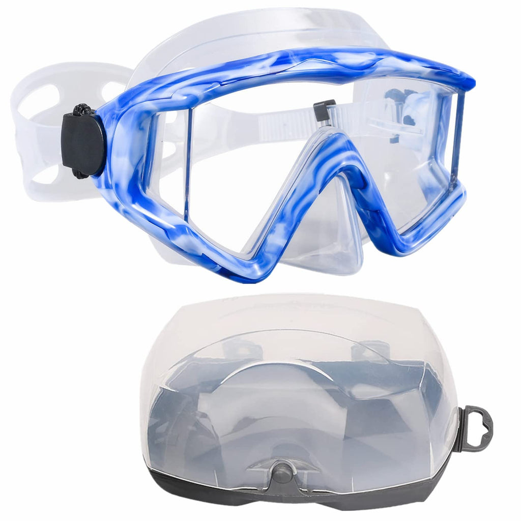 Aqua A Dive Sports Diving Mask Anti-Fog Swimming Snorkel Mask Suitable For Adults Scuba Dive Swim Snorkeling Goggles Masks (Blue